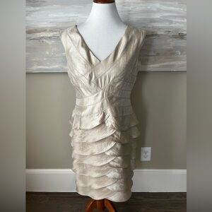 London Times shimmery tiered special occasion dress